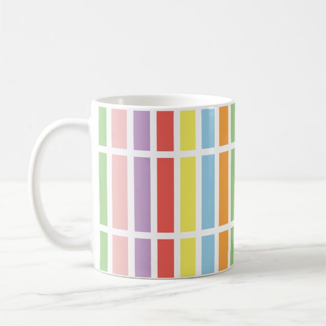 Taza De Café Colorido Pastel Hues (Izquierda)