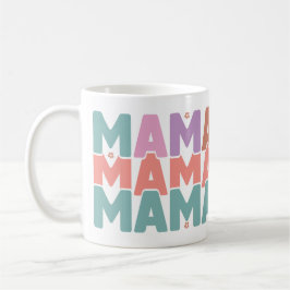 Taza De Café Colorido Pastel MAMA Regalo Mamá
