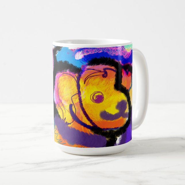 Taza De Café Colorido recuperador de oro (Anverso derecho)