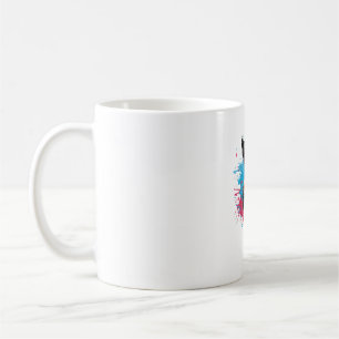 Taza De Café Colorido Splash Art Cute Holandés Rabbit Lover