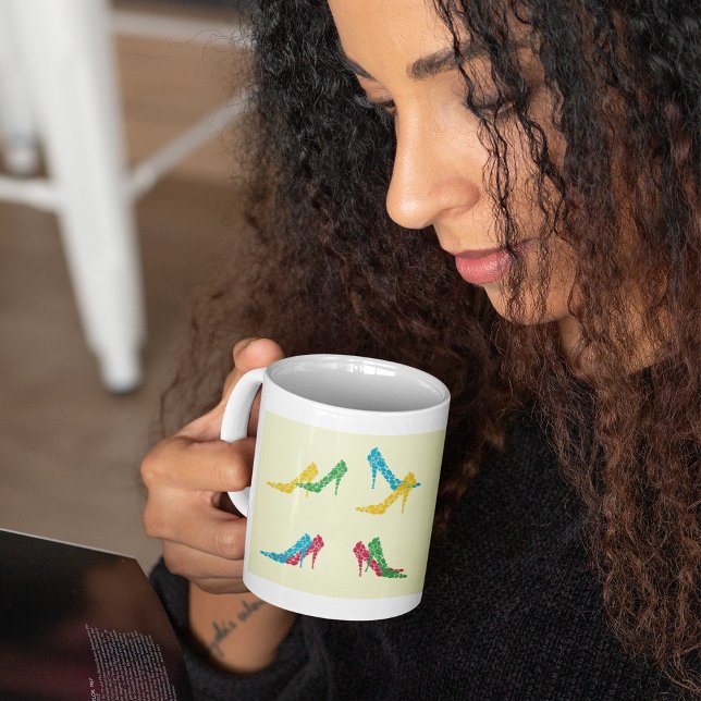 Taza De Café Colorido Tacones Altos Mug (Subido por el creador)