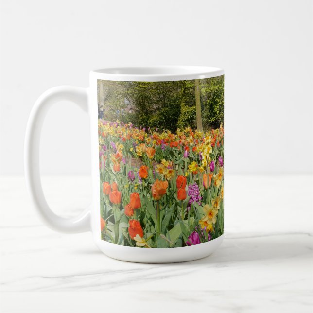 Taza De Café Colorido Tulip Garden Mug (Izquierda)