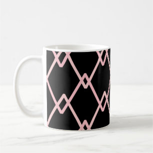 Taza De Café Colorido zigzag a rayas fondo patrón. Ilustre