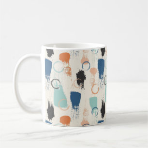 Taza De Café Coloridos Bloques de pintura y manchas