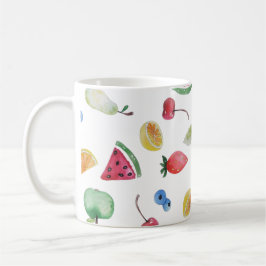 Taza De Café coloridos frutos de verano