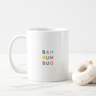 Taza De Café Coloridos Navidades de Bah HumBug