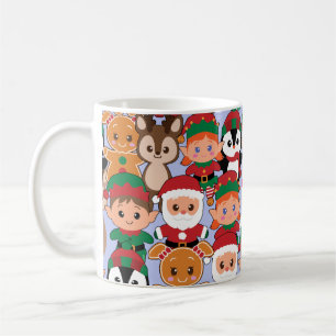 Taza De Café Coloridos Navidades de Teddy con muchas profesione
