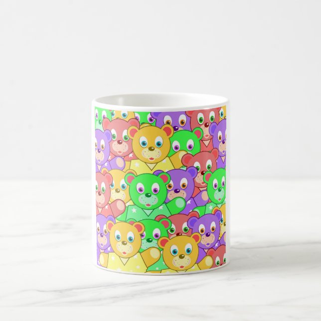 TAZA DE CAFÉ COLORIDOS OSOS TEDIDOS (Centro)
