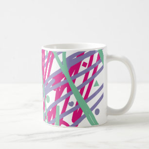 Taza De Café Coloridos puntos de color rosa verde azulado púrpu