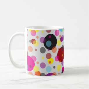 Taza De Café Coloridos puntos de polka