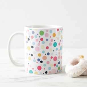 Taza De Café Coloridos puntos de polka café tazón