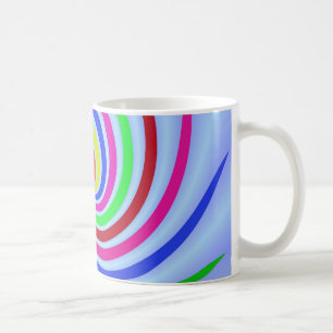 Taza De Café Coloridos Swirls