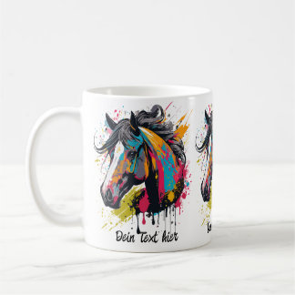 Taza De Café Colorsplash Horse 1