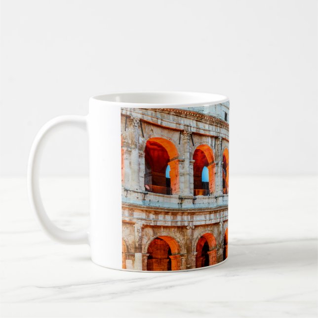 Taza De Café Colosseo Mug Roma Italia (Izquierda)