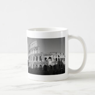 Taza De Café Colossium blanco y negro