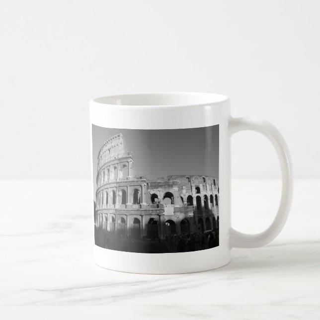 Taza De Café Colossium blanco y negro (Derecha)