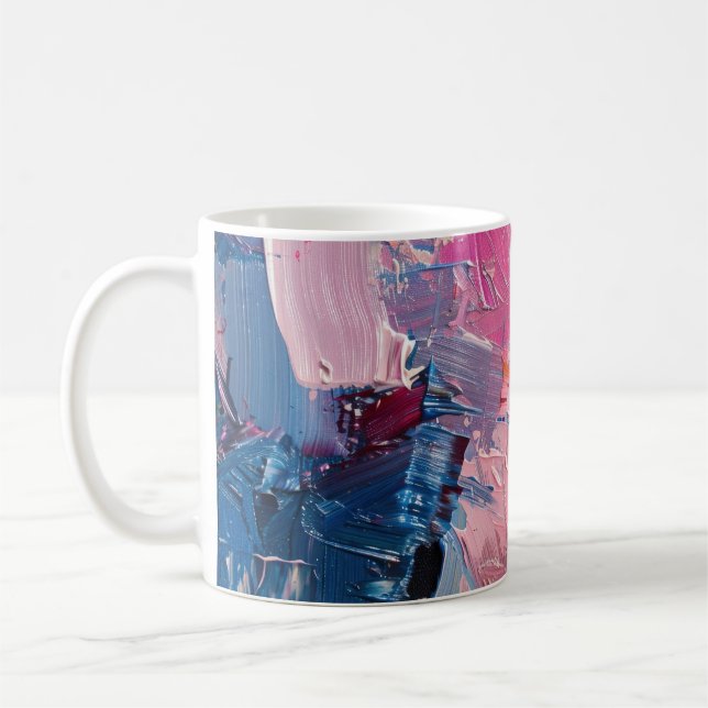 Taza De Café Colour Rush Abstract Oil Paint III Mug (Izquierda)