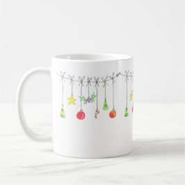 Taza De Café Colourful Christmas Ornaments