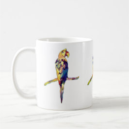 Taza De Café Colourful Parrot Mug