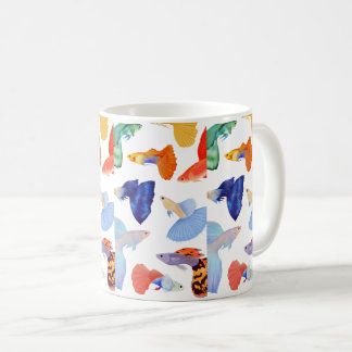 Taza De Café Colourful Whimsical Fish – Cute Aesthetic Mug Gift
