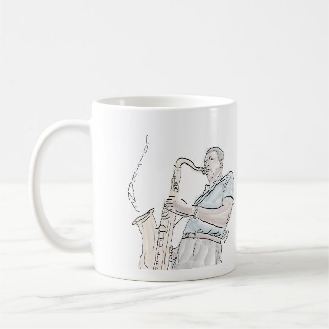 Taza De Café Coltrane - Jazz Saxofonist (Izquierda)