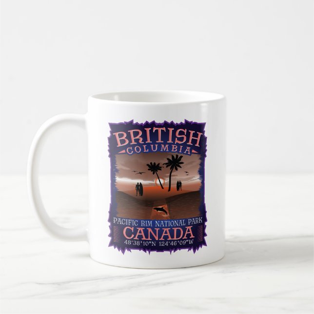 TAZA DE CAFÉ COLUMBIA BRITÁNICA CANADÁ - PARQUE RIM DEL PACÍFIC (Izquierda)