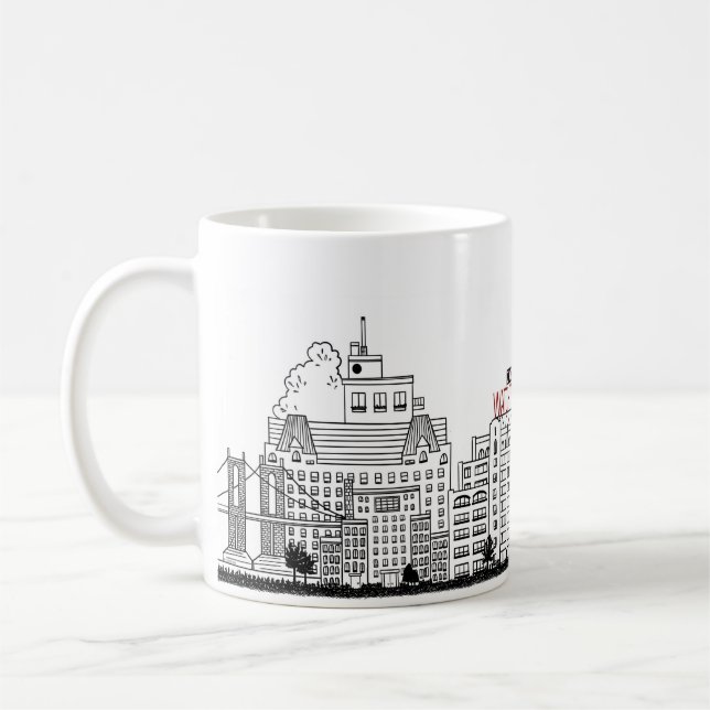 Taza De Café Columbia Heights Nostalgic Mug (Izquierda)