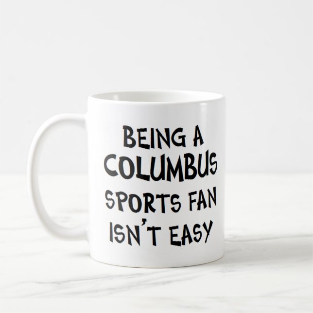 Taza De Café columbus sports fan, being (Izquierda)