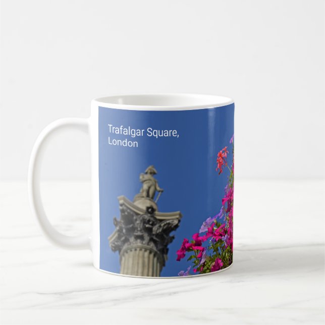 Taza De Café Columna de Trafalgar Square Nelson, Londres Reino  (Izquierda)