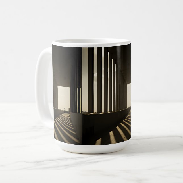 Taza De Café Columnas de sombra (Anverso izquierdo)