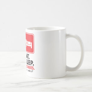 Taza De Café Coma a los zombis del sueño - rojo