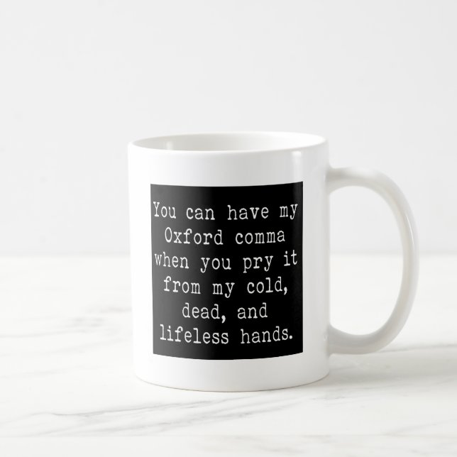 Taza De Café Coma de Oxford (Derecha)