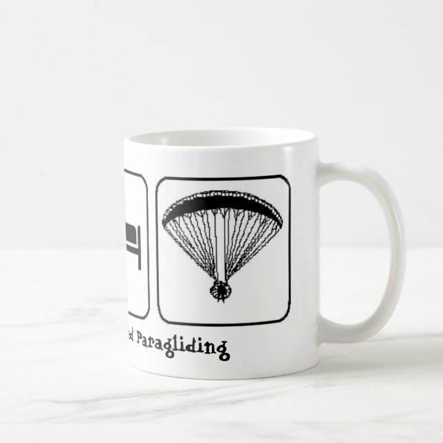 Taza De Café Coma, duerma, Paragliding accionado (Derecha)