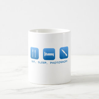 Taza De Café Coma, duerma, Photoshop