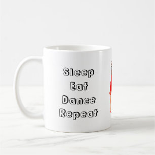 Taza De Café Coma el baile de suspensión repetido