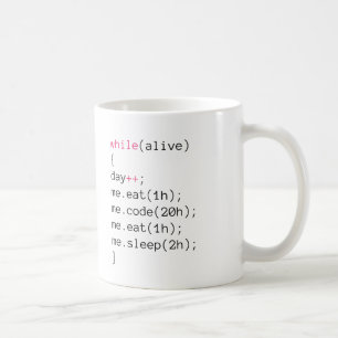 Taza De Café coma el CÓDIGO comen sueño