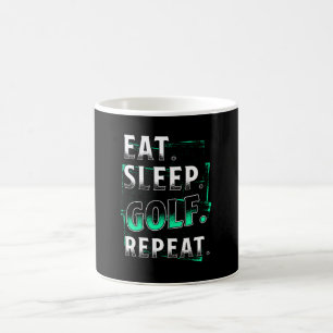 Taza De Café Coma el Golf Sleep Repetir