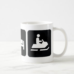 Taza De Café Coma el Snowmobile del sueño