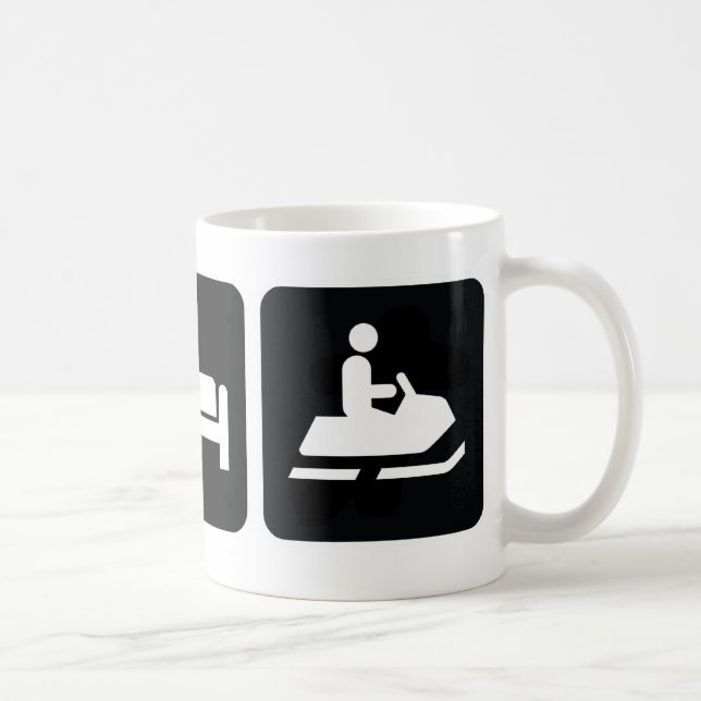 Taza De Café Coma el Snowmobile del sueño (Derecha)