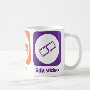 Taza De Café Coma el sueño corrigen el vídeo