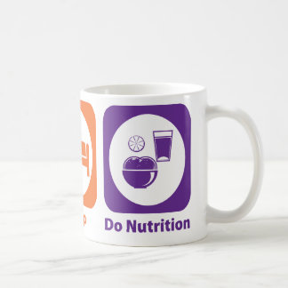 Taza De Café Coma el sueño hacen la nutrición
