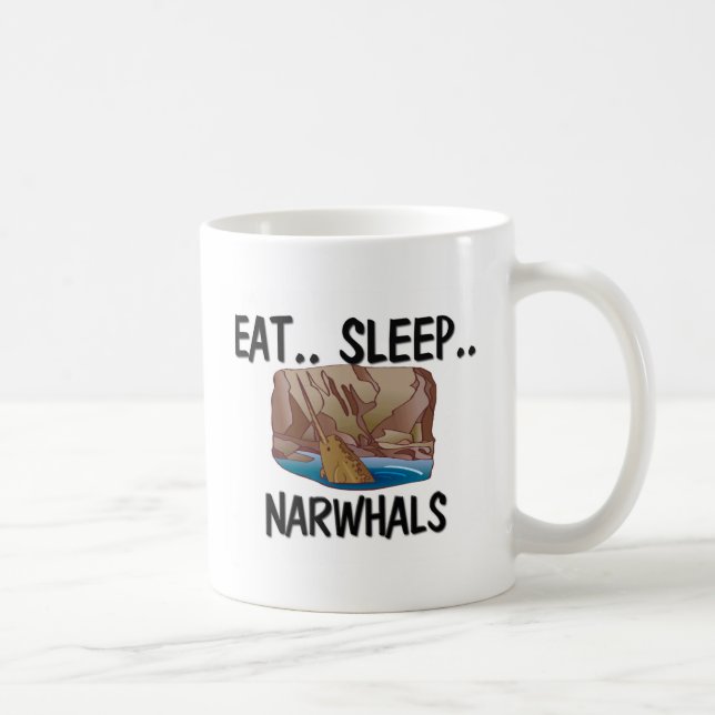 Taza De Café Coma el sueño NARWHALS (Derecha)
