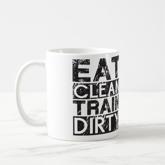 Taza De Café Coma el tren limpio sucio (Izquierda)