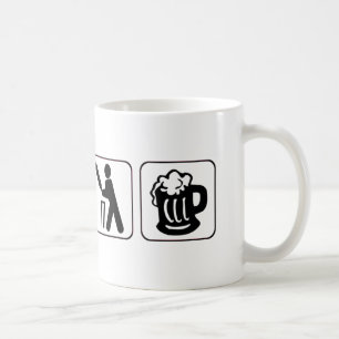 Taza De Café Coma, grillo del sueño, cerveza. Diseño divertid
