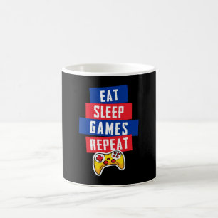 Taza De Café Coma juegos de sueño repetidamente juegos de video