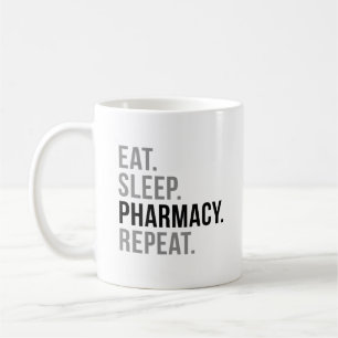 Taza De Café Coma la repetición de la farmacia del sueño