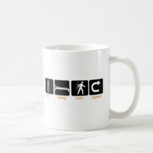 Taza De Café Coma la repetición del funcionamiento del sueño