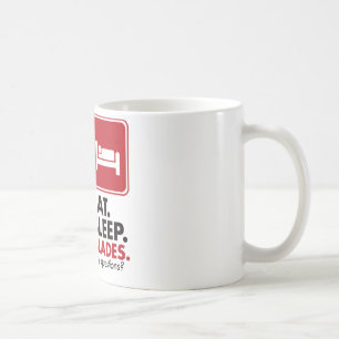Taza De Café Coma las cuchillas del sueño - rojo