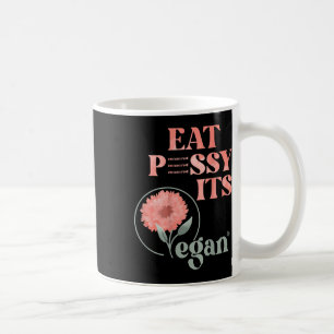 Taza De Café Coma Pssy Su Vegan X Watercoloración Edición Vegan