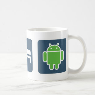 Taza De Café Coma. Sueño. Androide
